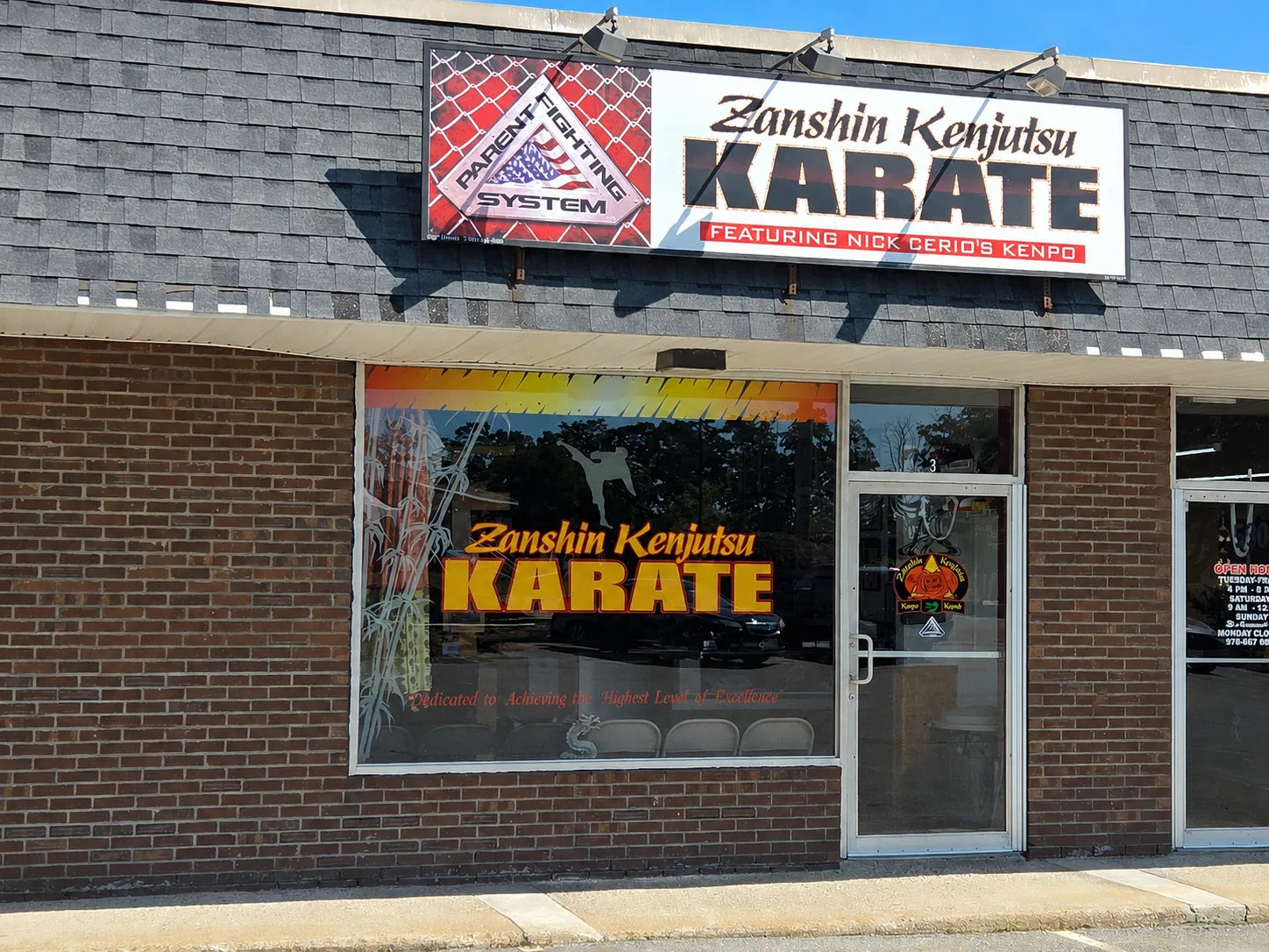 Exterior of Zanshin Kenjutsu Kenpo Karate at 530 Boston Road in Billerica, Massachusetts